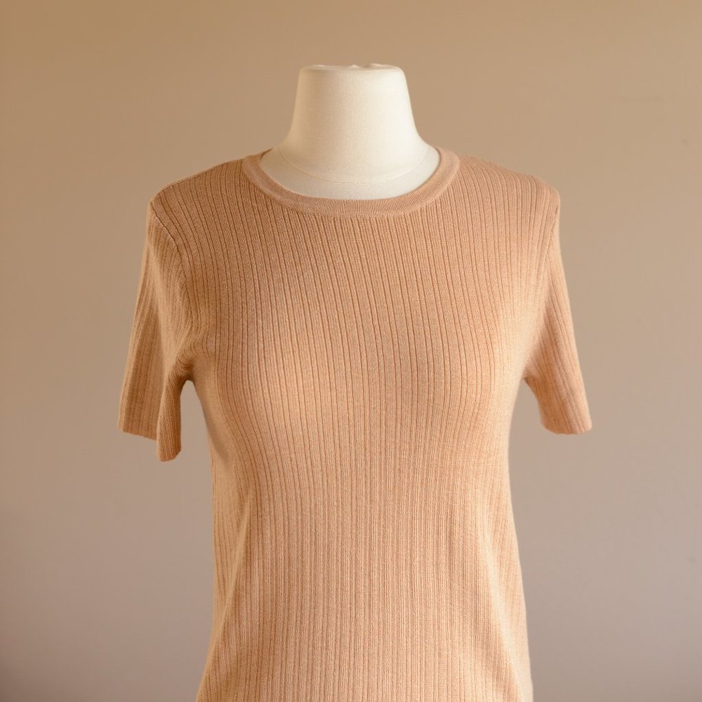 NEW, A New Day, Ribbed Sweater T Beige Tan XS